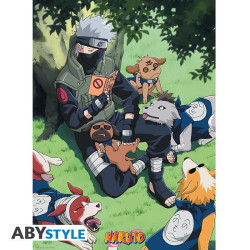 KAKASHI ET SES CHIENS NARUTO  POSTER 52X38 CM