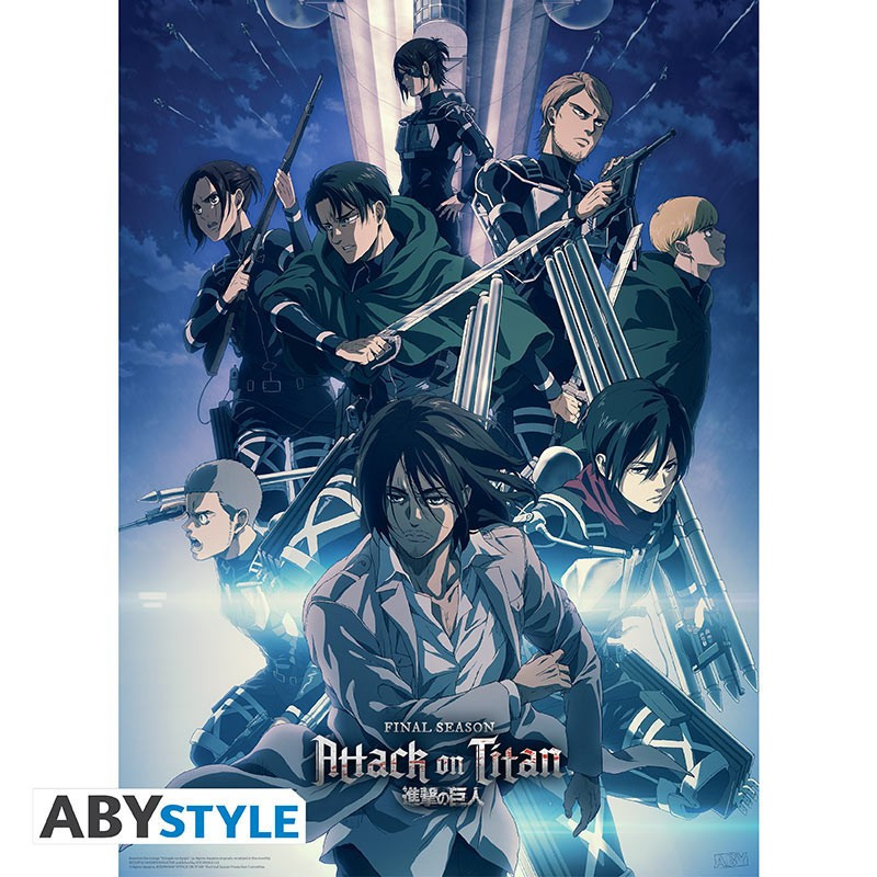 ATTACK ON TITAN  POSTER S4 GROUPE 52X38 CM