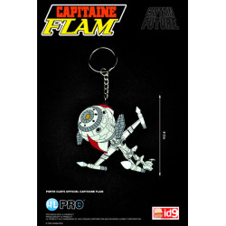 CYBERLABE FUTURE COMET CAPITAINE FLAM PORTE CLE GOMME  8CM
