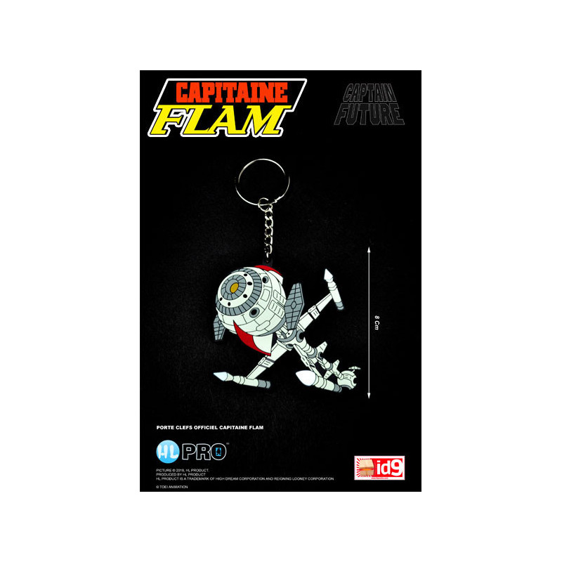 CYBERLABE FUTURE COMET CAPITAINE FLAM PORTE CLE GOMME  8CM