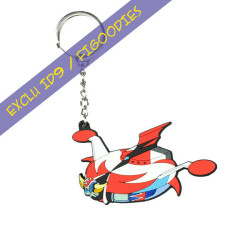 SOUCOUPE GOLDORAK PORTE CLE GOMME 8CM