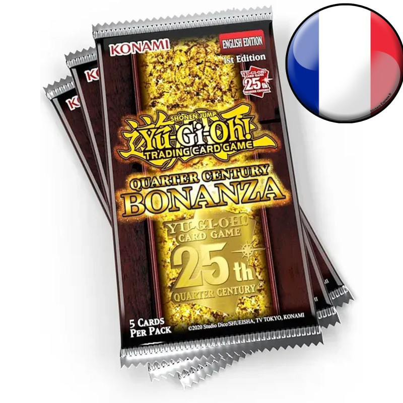 LA BONANZA DU QUART DE SIECLE YUGIOH CARTES A JOUER EN FR