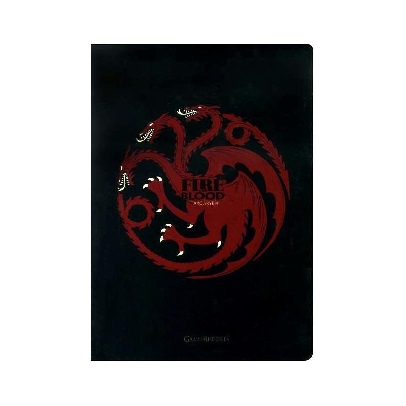 GAME OF THRONES CARNET MAISON TARGARYEN