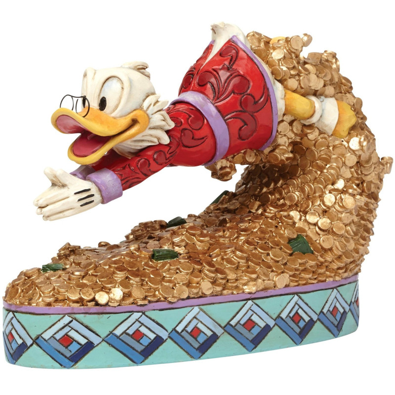 PICSOU   SCROOGE MC DUCK   TREASURE DIVE  DISNEY TRADITIONS STATUE