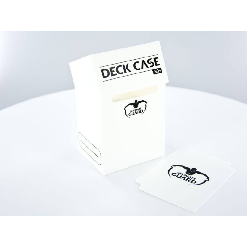 DECK CASE 80 DOUBLE SLEEVED CARD STANDARD WHITE CASE