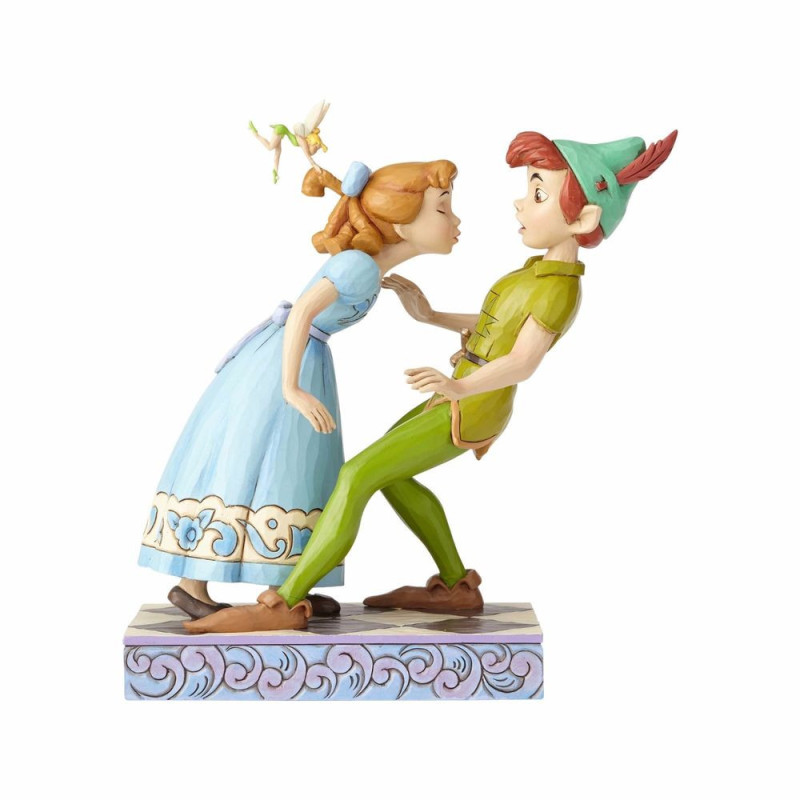 PETER PAN AN UNEXPECTED KISS DISNEY RESIN STATUE
