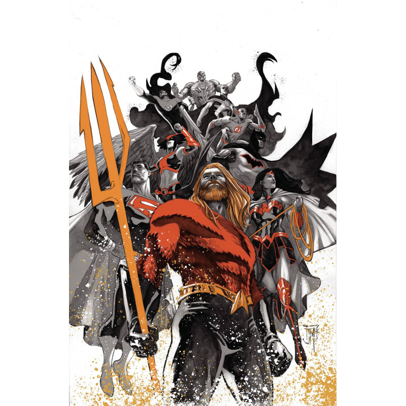 JUSTICE LEAGUE 10 FOIL DROWNED EARTH