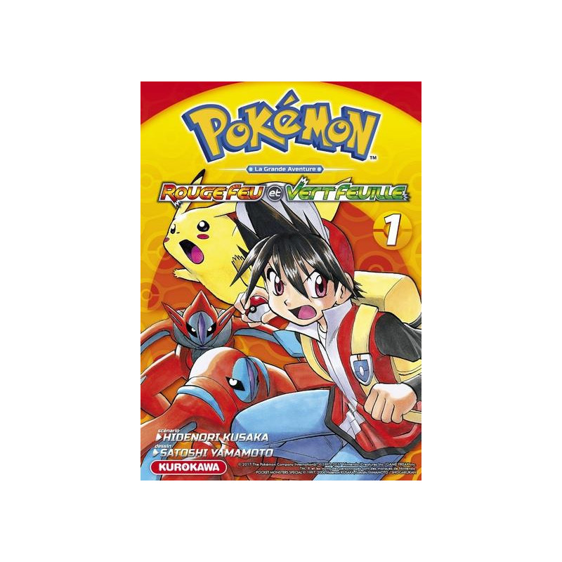 POKEMON ROUGE FEU ET VERT FEUILLE EMERAUDE  TOME 1  VOL1
