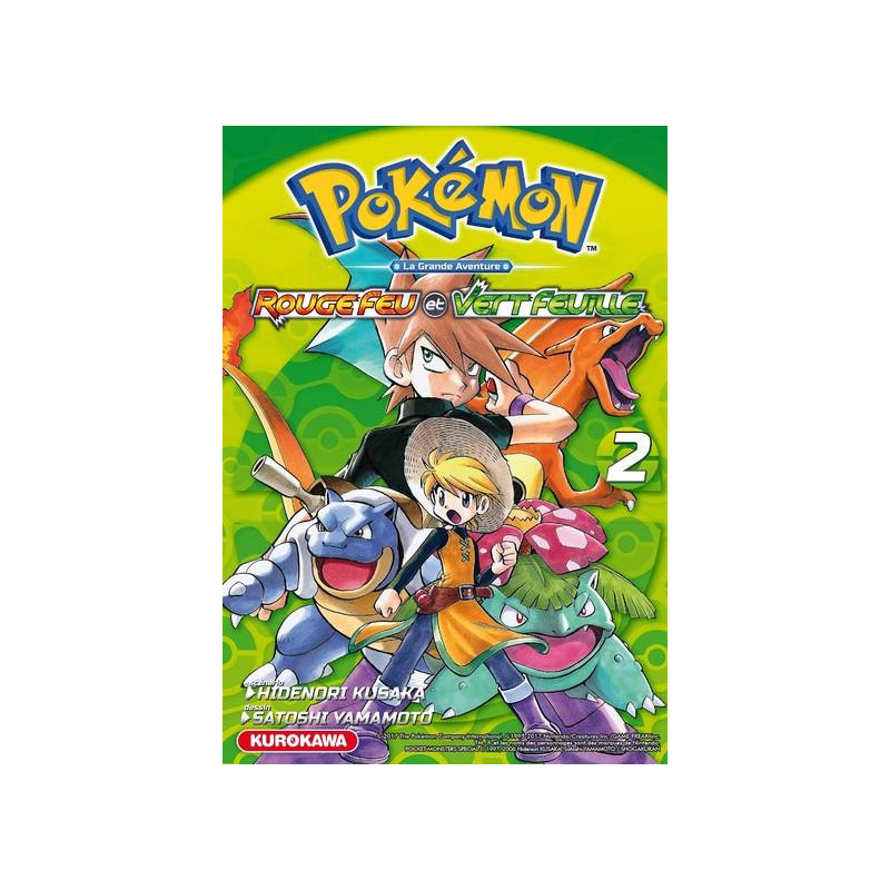 POKEMON ROUGE FEU ET VERT FEUILLE EMERAUDE  TOME 2  VOL2