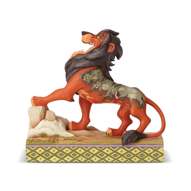 SCAR PREENING PREDATOR LION KING DISNEY TRADITIONS STATUE
