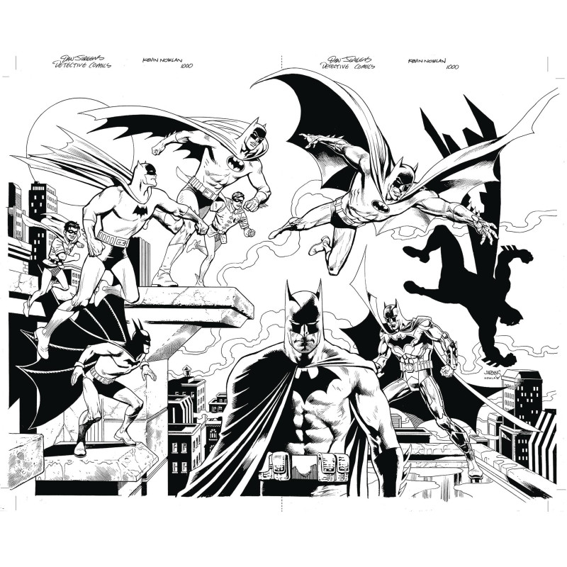 DF DETECTIVE COMICS 1000 JURGENS NOWLAN GOLD SGN SNYDER