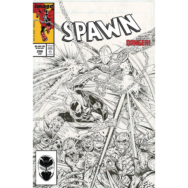 SPAWN  299 CVR C B W MCFARLANE