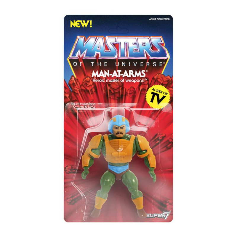 MAN-AT-ARMS MASTERS OF THE UNIVERSE SERIE 2 FIGURINE VINTAGE COLLECTION 14 CM