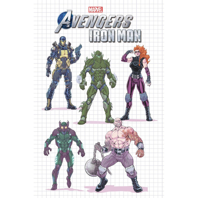 MARVELS AVENGERS IRON MAN  1 NAUCK DESIGN VAR 