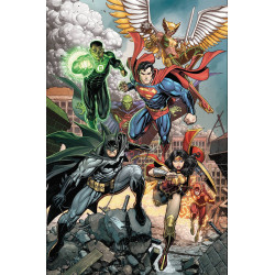 JUSTICE LEAGUE  40 CARD STOCK ARTHUR ADAMSVAR ED