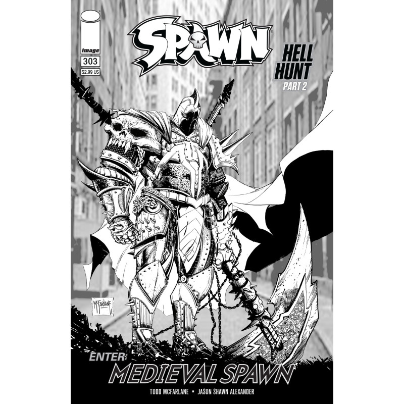 SPAWN  303 CVR C B W MCFARLANE