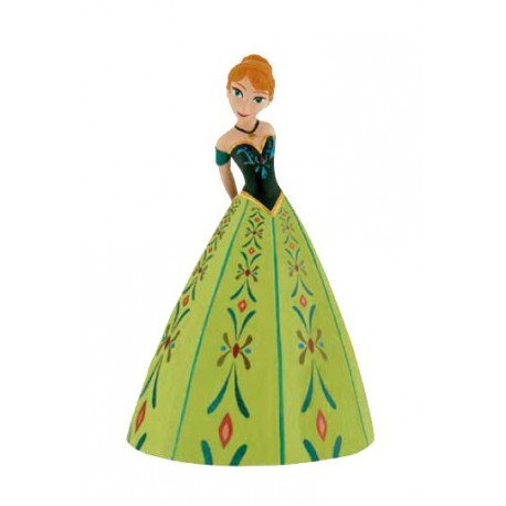 DISNEY FROZEN ANNA EN ROBE VERTE PVC FIGURE