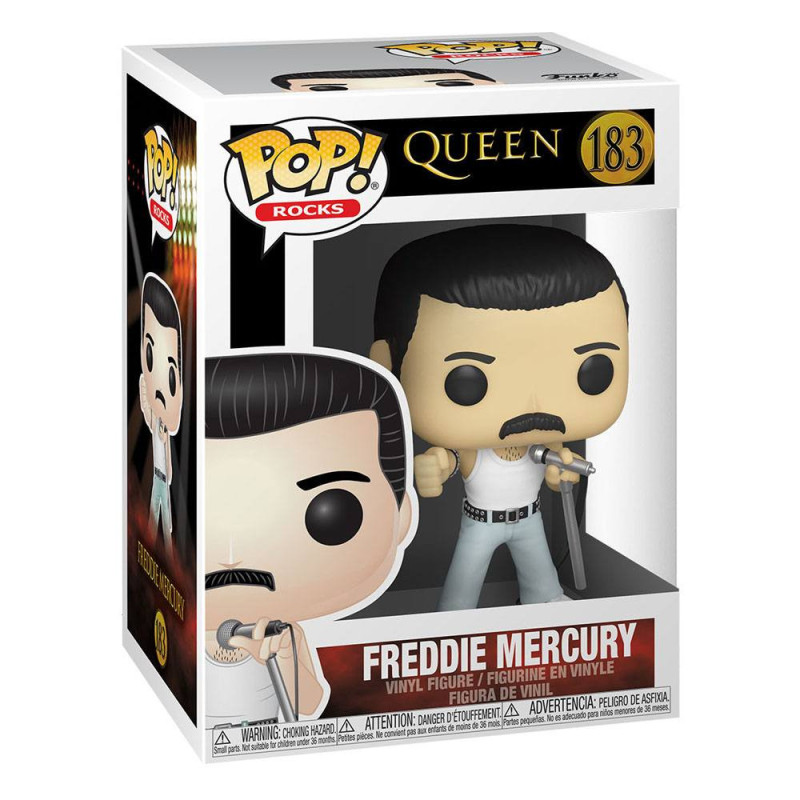 QUEEN POP  ROCKS VINYL FIGURINE FREDDIE MERCURY RADIO GAGA