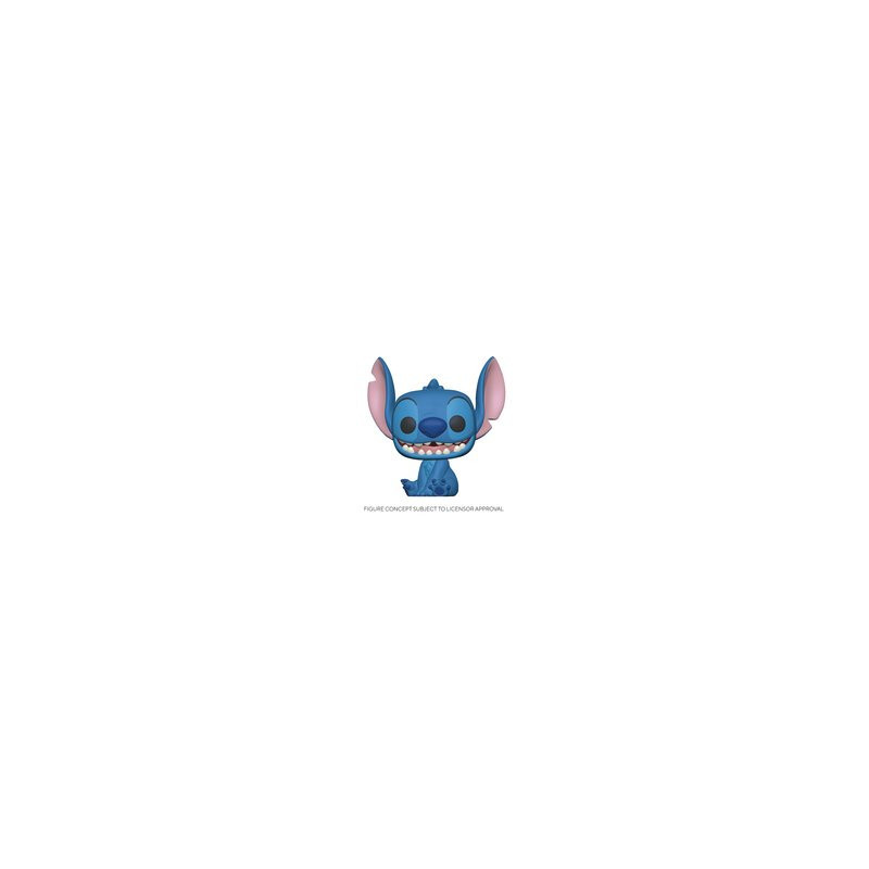 LILO AND STITCH POP DISNEY VINYL FIGURINE SMILING SEATED STITCH 9 CM