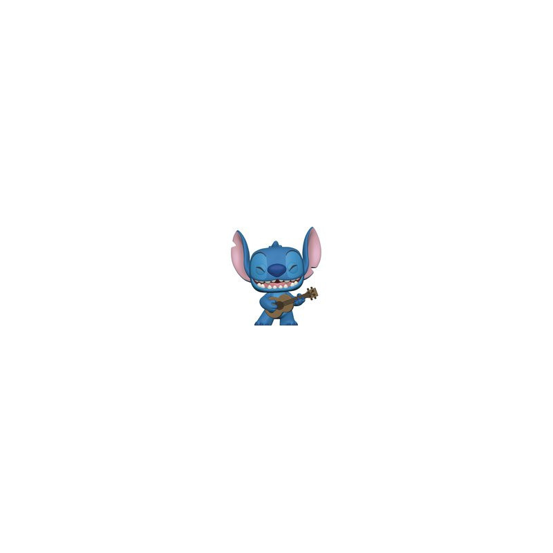 STITCH WITH UKELELE LILO AND STITCH POP DISNEY VINYL FIGURINE 9 CM