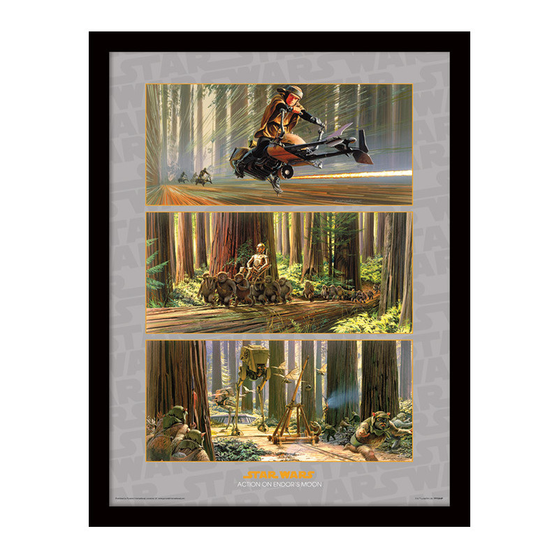 ACTION ON ENDOR S MOON STAR WARS TABLEAU