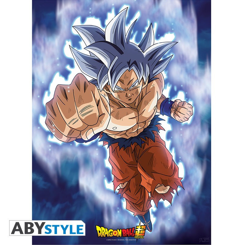 GOKU ULTRA INSTINCT DRAGON BALL SUPER POSTER 52X38 CM