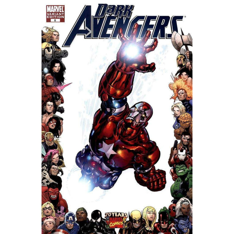 DARK AVENGERS 8 70TH FRAME VAR DAX