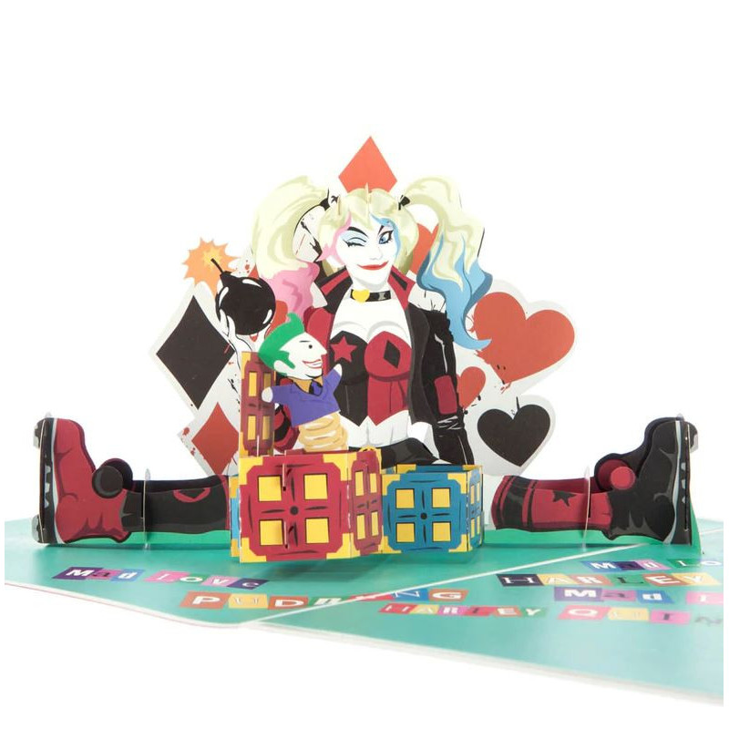 HARLEY QUINN DC COMICS POPUP CARD