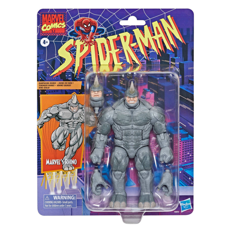 MARVEL S RHINO SPIDERMAN MARVEL LEGENDS SERIES FIGURINE 2022 15 CM