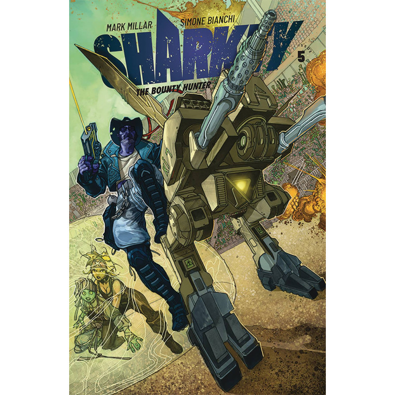 SHARKEY BOUNTY HUNTER 5  OF 6  CVR A BIANCHI  MR 