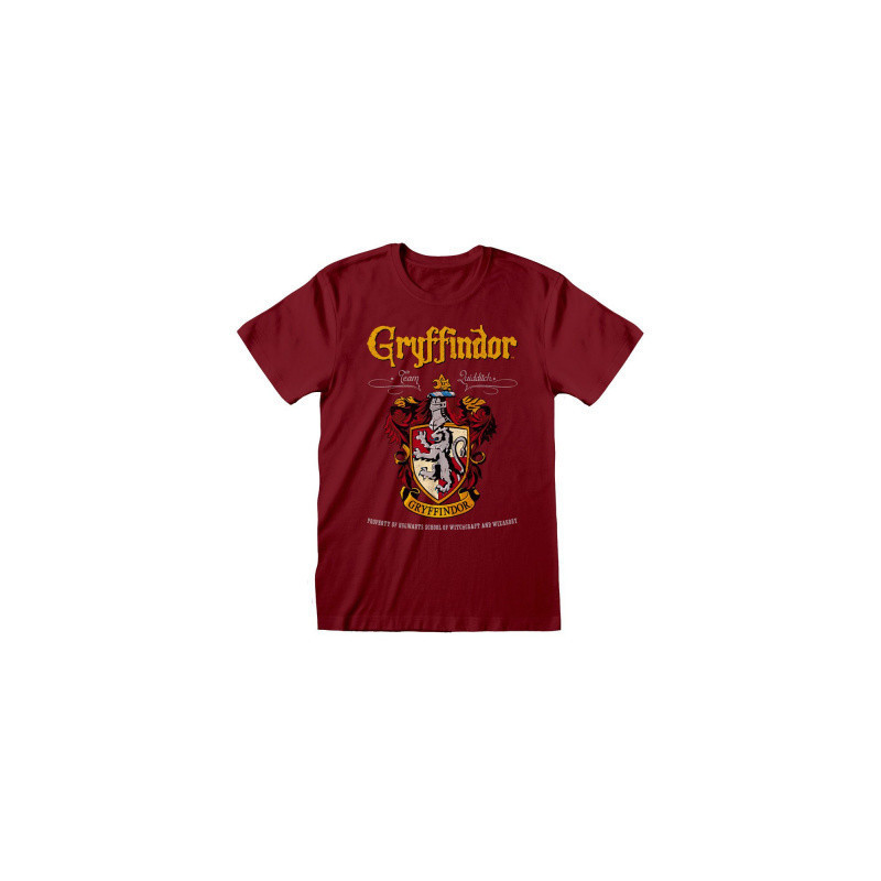 HARRY POTTER GRYFFINDOR RED CREST TSHIRT TAILLE L
