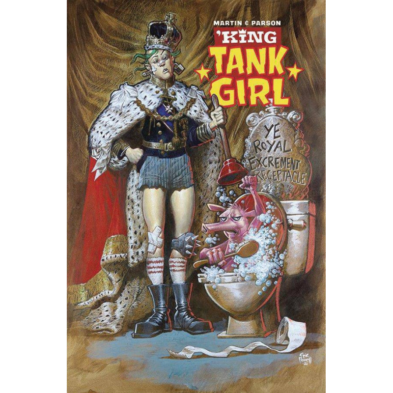 KING TANK GIRL 1  OF 5  CVR B POWELL CARDSTOCK