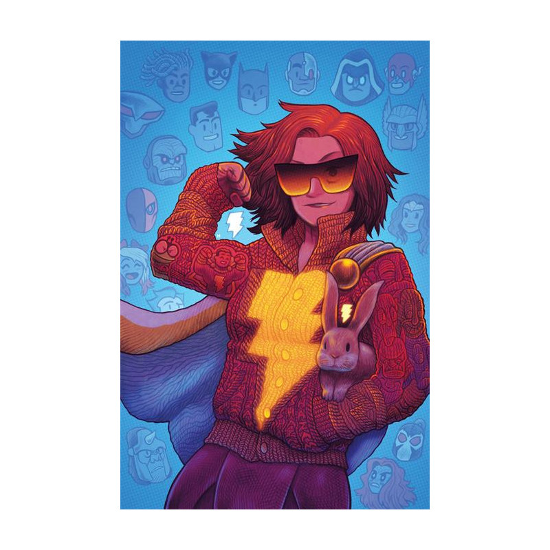 NEW CHAMPION OF SHAZAM  2  OF 4  CVR B DAN HIPP CARD STOCK VAR