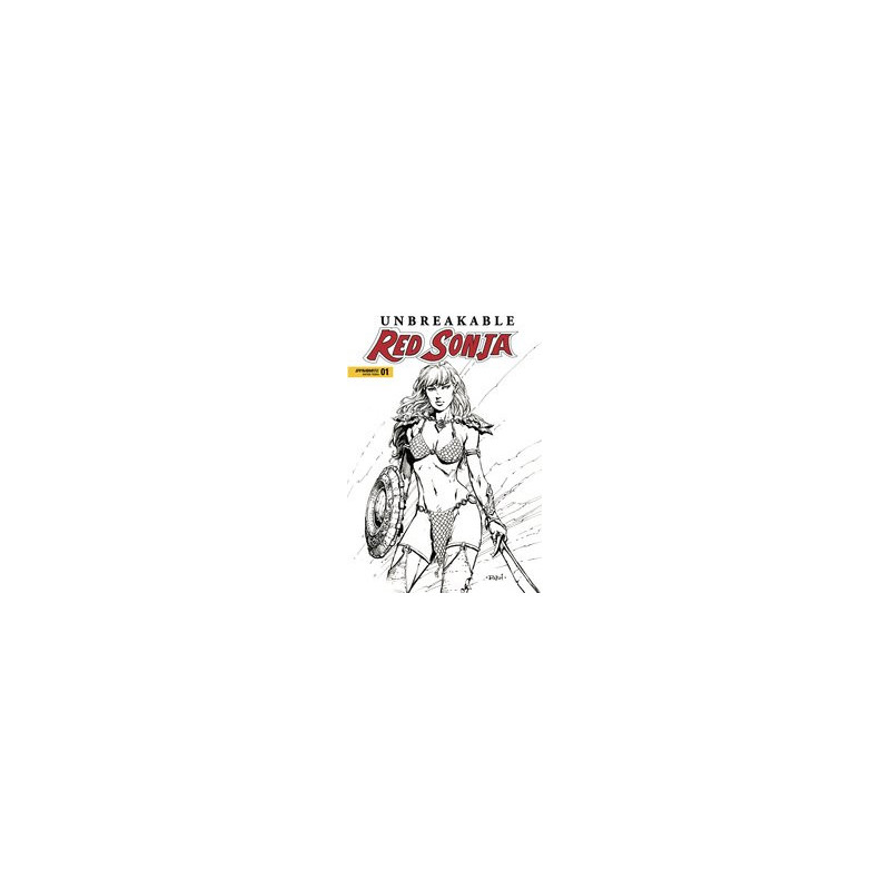 UNBREAKABLE RED SONJA  1 CVR D FINCH B W