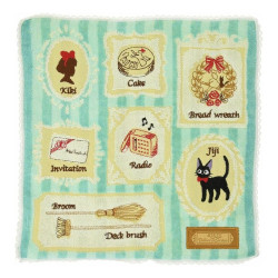 MINI SERVIETTE GALERIE DE TABLEAUX 25X25  KIKI LA PETITE SORCIERE