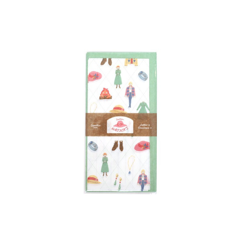 PAPIER A LETTRES GARDE ROBE  LE CHATEAU AMBULANT