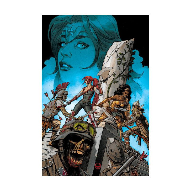 LAZARUS PLANET WE ONCE WERE GODS  1  ONE SHOT  CVR B DAVE JOHNSON CARD