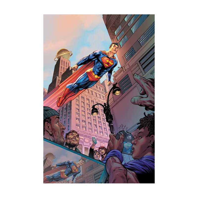 SUPERMAN  1 CVR G ED BENES   WAYNE FAUCHER CARD STOCK VAR