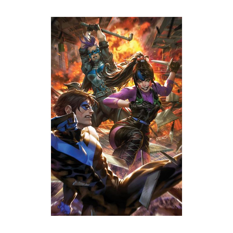 PUNCHLINE THE GOTHAM GAME  5  OF 6  CVR B DERRICK CHEW CARD STOCK VAR