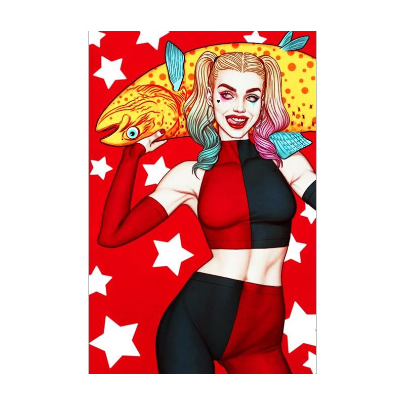 HARLEY QUINN  28 CVR C JENNY FRISON CARD STOCK VAR