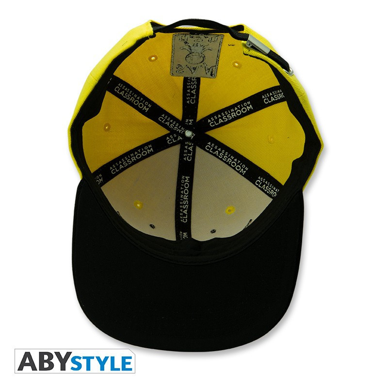 KORO ASSASSINATION CLASSROOM CASQUETTE SNAPBACK NOIR ET JAUNE