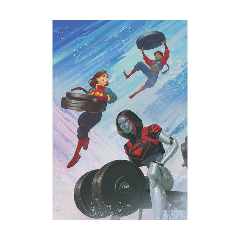 ACTION COMICS  1054 CVR C DAVID TALASKI SUPERWORKOUT CONNECTING CARD S