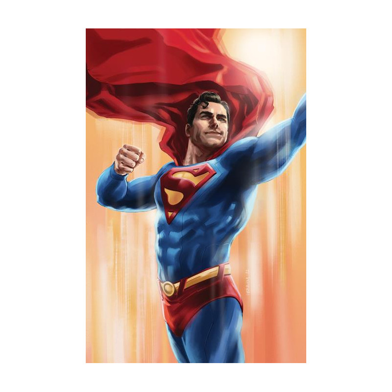 ACTION COMICS  1054 CVR D IBRAHIM MOUSTAFA SUPERMAN CARD STOCK VAR