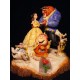 DISNEY TRADITIONS THE BEAUTY AND THE BEAST - TALE AS OLD AS TIME - WOOD CARVED STATUE