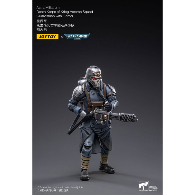 DEATH KORPS KRIEG VET GUARD FLAMER JOYTOY WH 40K ACTION FIGURE 10 CM