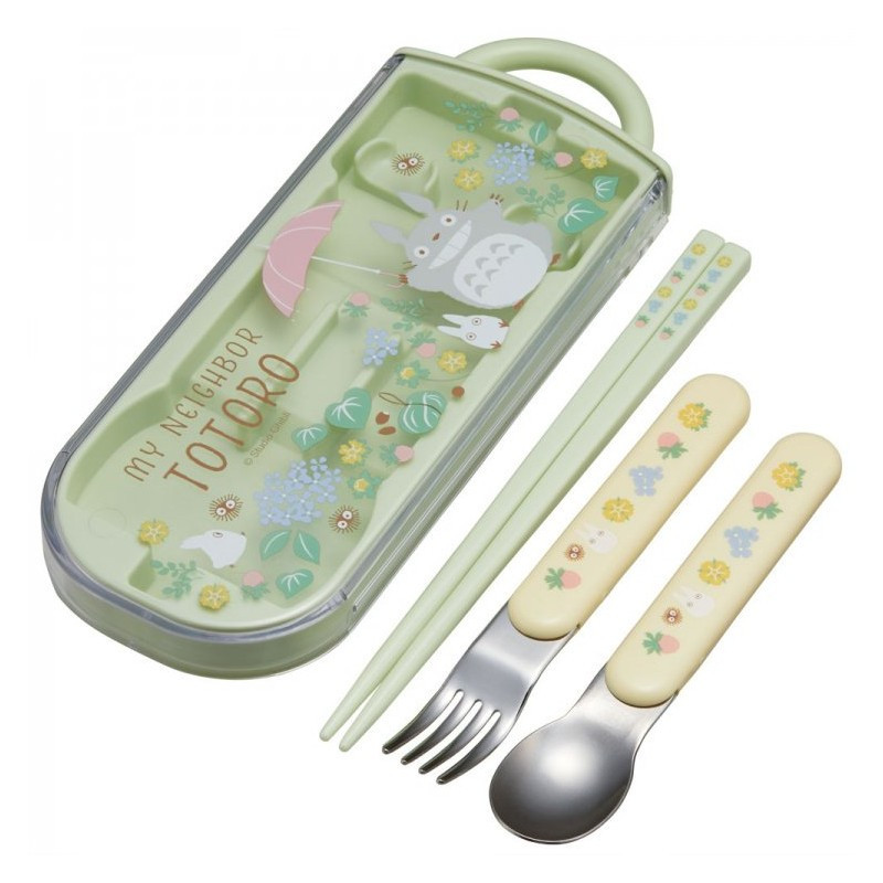 MON VOISIN TOTORO SET BAGUETTES CUILLERE FOURCHETTE TOTORO PARAPLUIE