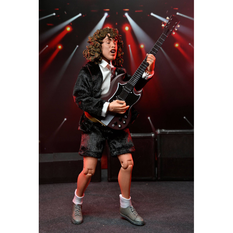 ANGUS YOUNG HIGHWAY TO HELL AC DC FIGURINE CLOTHED 20 CM