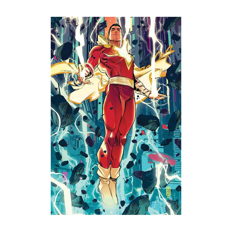 SHAZAM  1 CVR C JOHN TIMMS CARD STOCK VAR