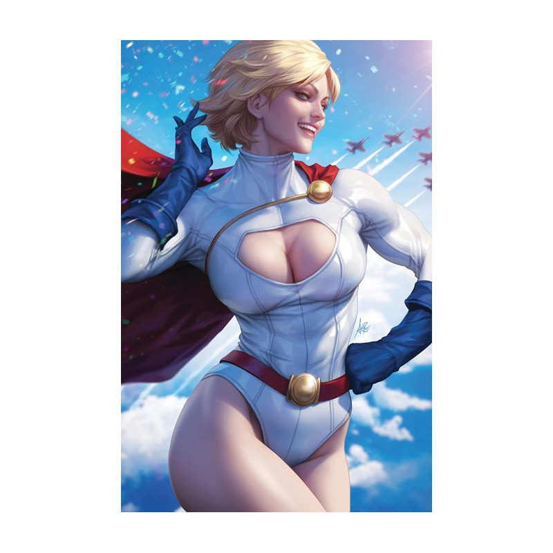 POWER GIRL SPECIAL  1  ONE SHOT  CVR B STANLEY ARTGERM LAU CARD STOCK 