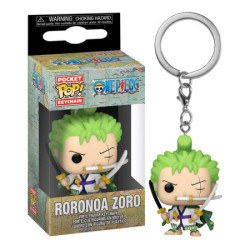 ZORO RORONOA ONE PIECE PORTECLES POCKET POP VINYL 4 CM